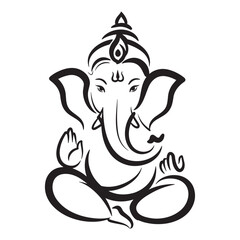 hindu god ganesha icon 