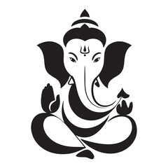 hindu god ganesha icon 