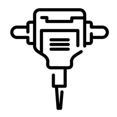 rock drill icon	
