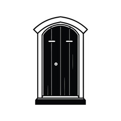 vector illustration of a door