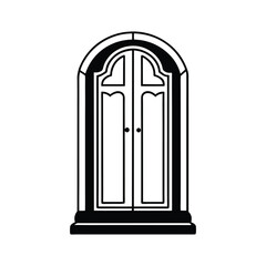 vector illustration of a column isolated