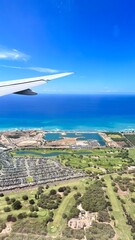 Hawaii Travel Scenery & Airplane Window Views 