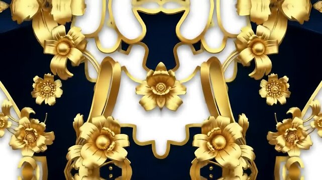 golden crown on a black background