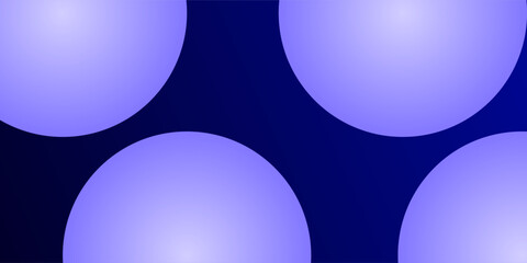 Minimalist glowing blue pearl sphere over artistic blue gradient design. vector illustration