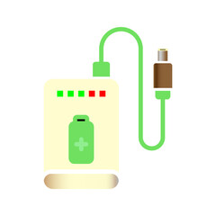 power bank icon from user interface collection. Thin linear power bank, power, bank outline icon isolated on white background. Line vector power bank sign, symbol for web and mobile