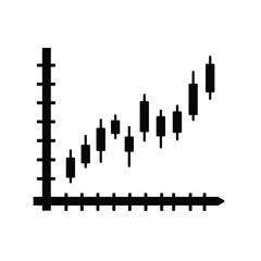 Obraz premium Bullish candlestick chart stock market growth trend