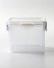 Clear Plastic Storage Container with Lid and Clasps Ideal for Organizing Small Items, Crafts, and More