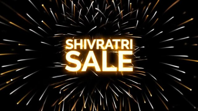 Lord Shiva wallpaper for Shivaratri sale featuring fireworks, perfect for festive promotions, spiritual websites, posters, and social media graphics.