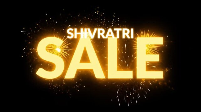 Lord Shiva wallpaper for Shivaratri sale featuring fireworks, perfect for festive promotions, spiritual websites, posters, and social media graphics.