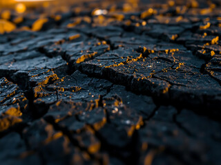 Obraz premium Basalt Fracture Lines