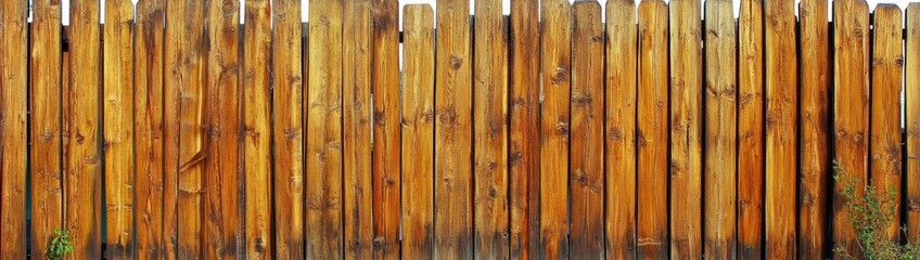 Aged wooden fence