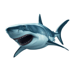 Obraz premium great white shark with transparent background PNG and JPEG image 
