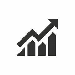 A sleek and modern business growth graphic, depicting ascending bar charts and an upward arrow, symbolizing success and strategic planning.