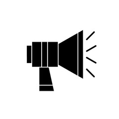 Start-up Glyph Icon Announcement