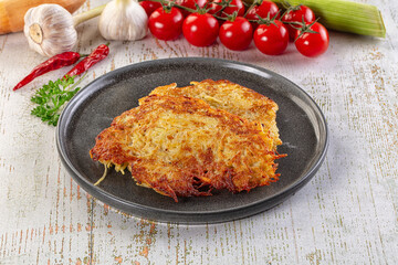 Golden fried potato pancake - Draniki