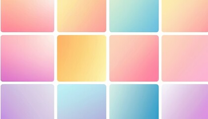 Fototapeta premium Vibrant and soft pastel gradient smooth color background set for devices, pc and modern smartphone screen soft pastel color background. 19