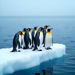 Obraz premium emperor penguin in antarctica