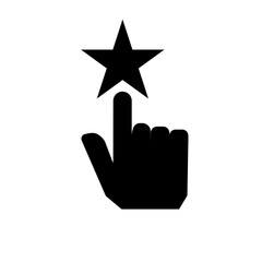 Start-Up Glyph Icon Favorite