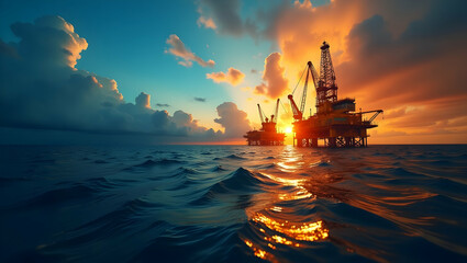 Obraz premium Visualizing Oil and Gas Market Dynamics: Strategic Energy Trading Models, Pricing Analysis, and Risk Management Frameworks in Fossil Fuel Sectors