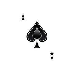 Fototapeta premium ace of spades with transparent background PNG and JPEG image