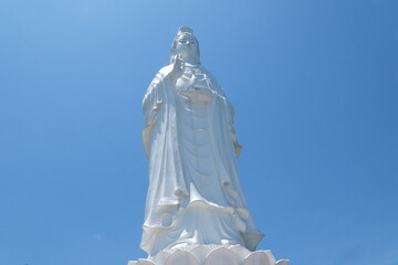 Fototapeta premium DANANG VIETNAM Lady Buddha statue at the Linh Ung Pagoda in Danang city in Vietnam