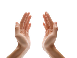 Fototapeta premium Clapping Hands Gesture White Background Transparent Background