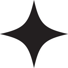 Fototapeta premium star of 4 points silhouette style icon vector design
