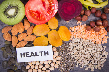 Inscription health with ingredients containing natural potassium, vitamin K, minerals and fiber