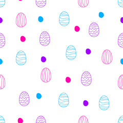 seamless pattern with easter eggs, Colorful egg seamless pattern, pink egg pattern, blue egg pattern, purple egg pattern, Book Cover, Fabric Pattern, Background, Fashion, Clothing