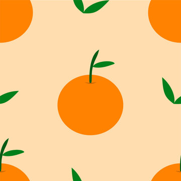 seamless pattern with oranges fruit, Orange Seamless Pattern, Leaf Pattern, Book Cover, Fabric Pattern, Background, Orange Fruit Pattern, Fashion, Clothing