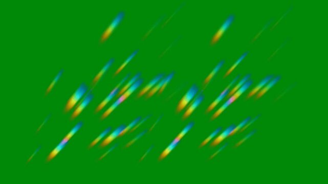 Star Glitter Falling on Green Screen for Fantasy Visuals, The video element of on a green screen background, Ultra High Definition, 4k video, on a green screen background.