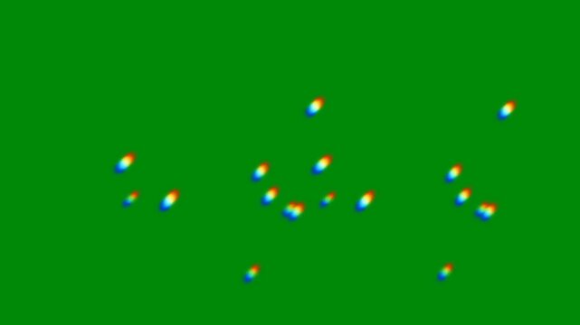 Star Glitter Falling on Green Screen for Fantasy Visuals, The video element of on a green screen background, Ultra High Definition, 4k video, on a green screen background.