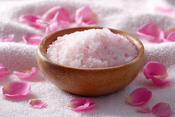 Sea salt and rose petals.