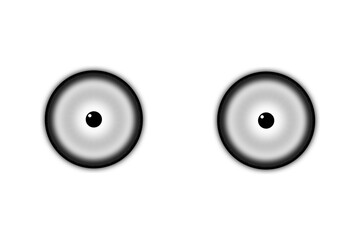 Human eyes vector, portrait creation, character design, character transfer, eyes for drawing, for design, black and white