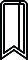 Bookmark Icon Outline Vector Illustration