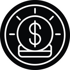 Finance App Icon Outline Vector Illustration