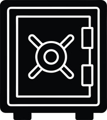 Safe Icon Outline Vector Illustration