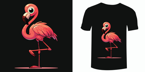 Flamingo t-shirt design © Shusmita
