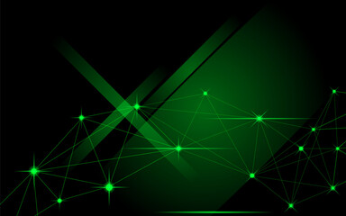 Modern green layout with tech-inspired grid textures.