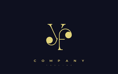 YF Typography Logo Design. Stylish monogram design depiction featuring the letters Y and F combined in an artistic signature style, delivering a unique and creative visual representation.