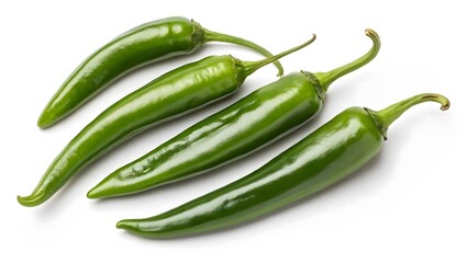 Hot Green Chili Peppers for Spicy Cuisine and Flavor