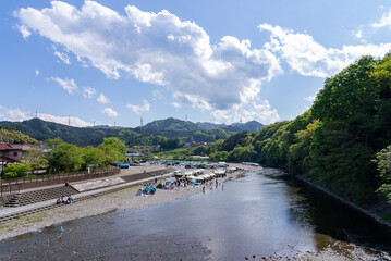  秋川橋河川公園のバーベキュー