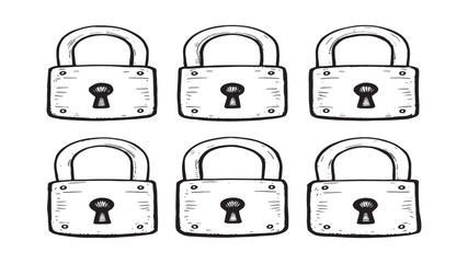 Metal Golden Lock High Quality Security