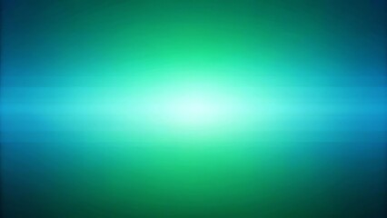Fototapeta premium Abstract gradient background blending teal green and blue with a central light