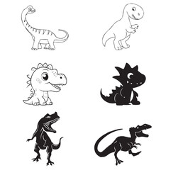 Dinosaur images vector 