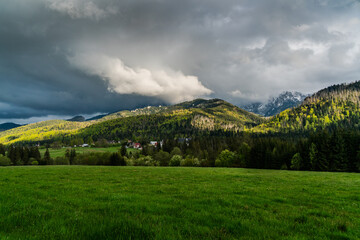 View on the Tatra Mounains in Poland
