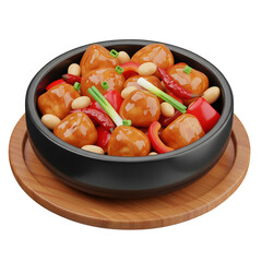 Chicken Gochujang 3D Icon
