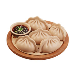 Mandu korean food 3D Icon