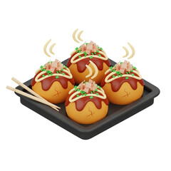 Takoyaki 3D Icon