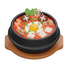 Sundubu jjigae 3D Icon